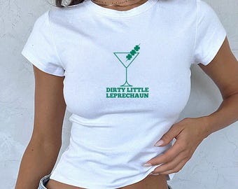 St Patricks Day Baby Tee Irish Baby Tee Dirty Martini Baby Tee Shamrock Baby Tee Lucky Baby Tee St Pattys Baby Tee Martini Baby Tee 90s Tee