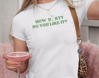 Tee-shirt bébé Martini sale Vieil argent esthétique Chemise Martini sale Tee-shirt Martini bébé Tee Martini sale Tee-shirt bébé des années 90 Tee-shirt bébé drôle