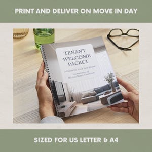 Tenant Willkommenspaket Bundle Grün | Digitale, druckbare Canva Vorlage (A4, US Letter) Bild 5