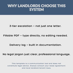 Late Rent Notice System | 3-Tier Escalation Forms (Fillable PDF) image 5