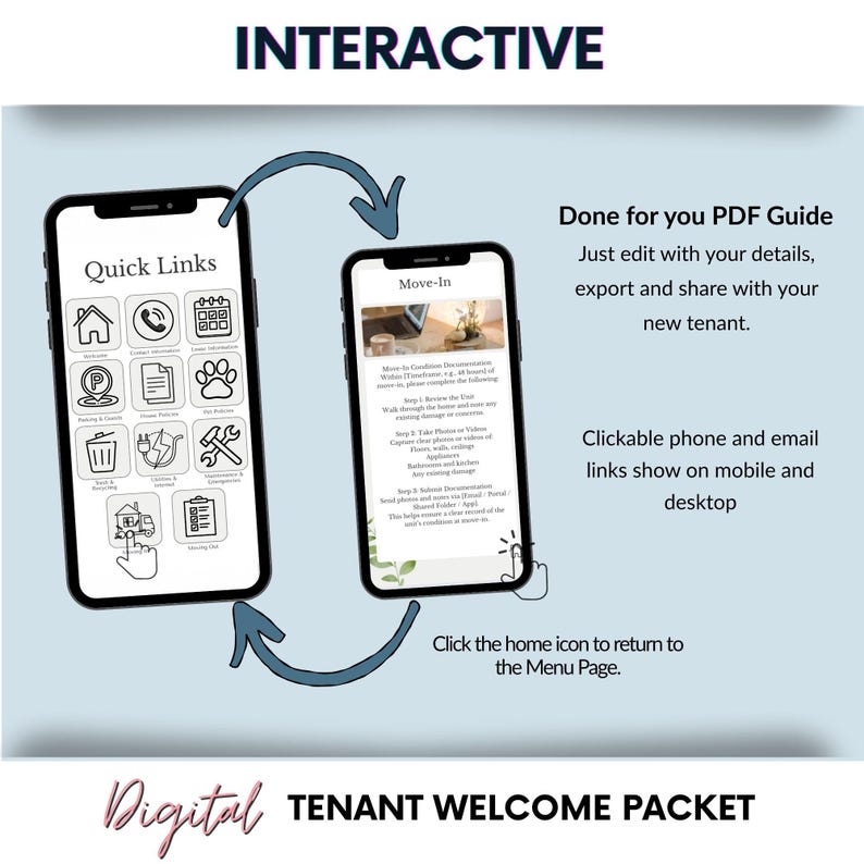 Visual Reference: Tenant Welcome Packet Editable Canva Template For Landlords