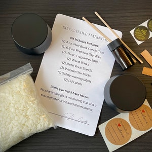 Candle Making Kit for Beginners | DIY make your own for Couples | All-Natural Soy Wax Craft Gift | Easy Candle Making Kit