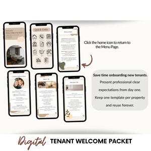 Tenant Welcome Packet Neutral | Editable Canva Template for Landlords | Digital Rental Move-In Guide | PDF image 4