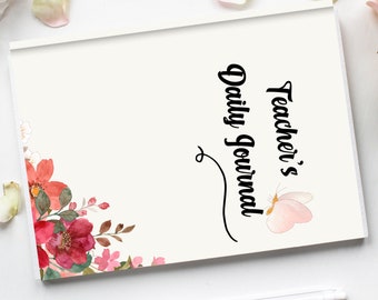 Teacher Journal, Personalised Notebook, Teacher Notebook, Digital Journal