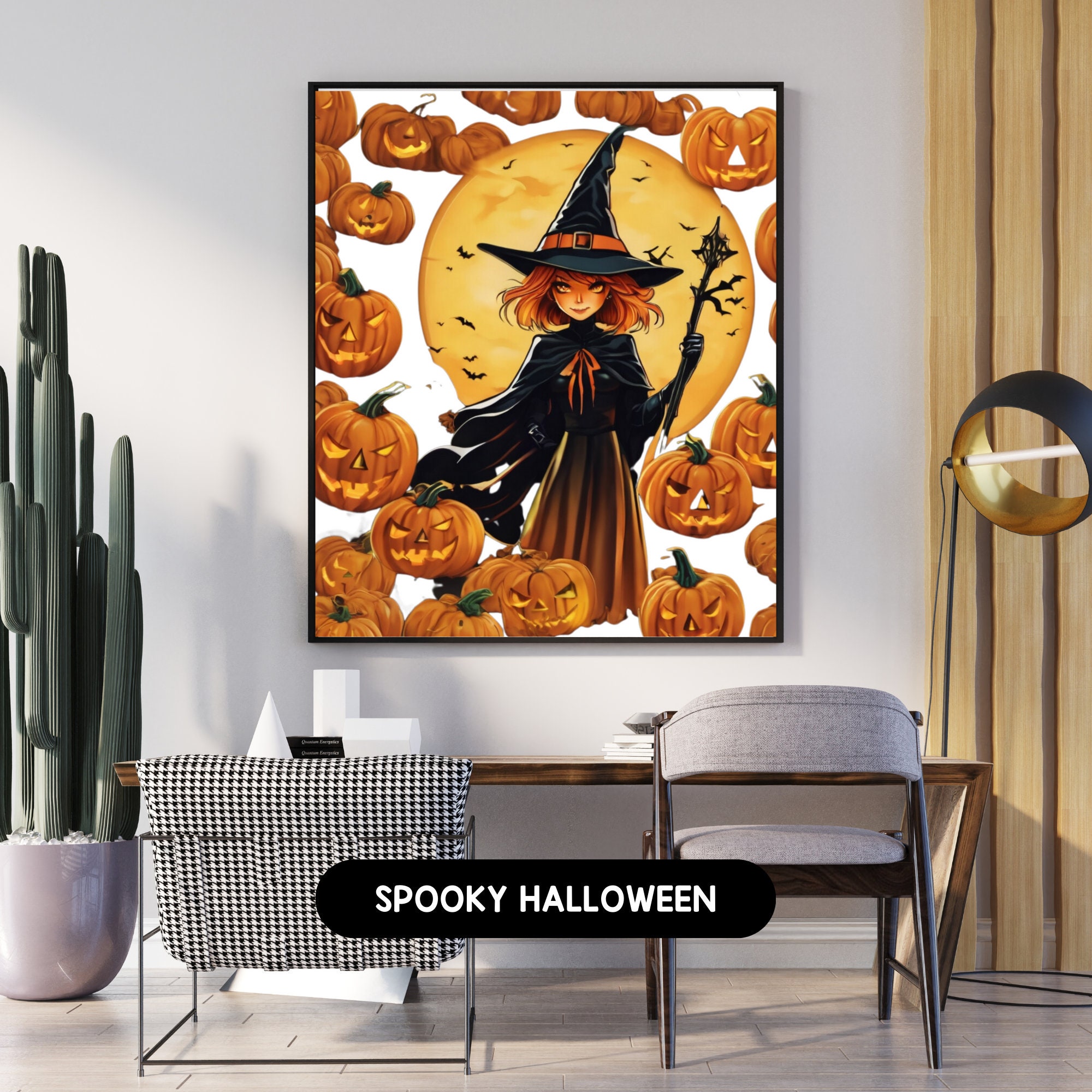 Halloween Wall Decor, Halloween Printable Wall Art, Printable Halloween