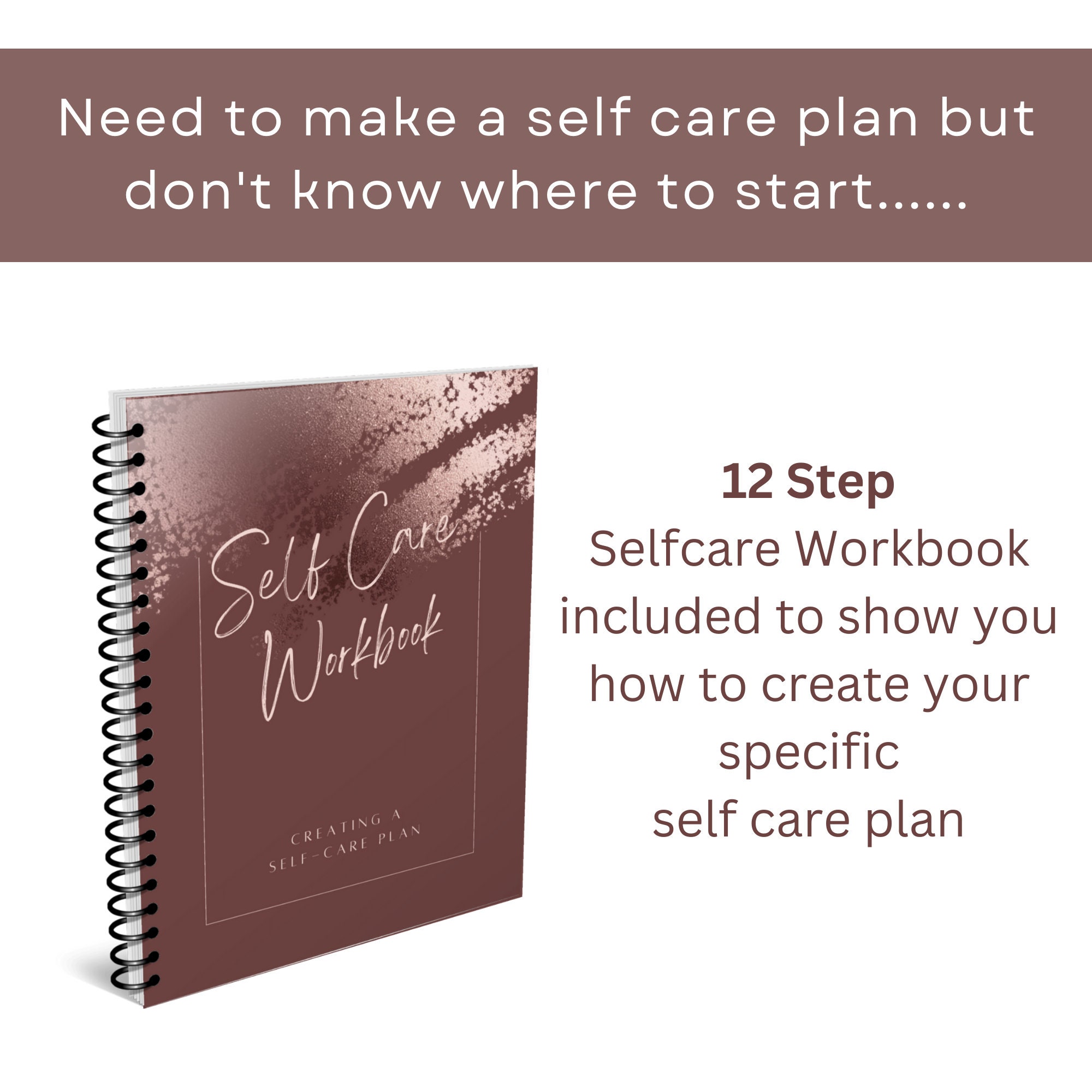 Self-care Workbook Wellness Planner Healthy Book Self-care Habit ...