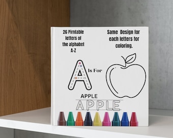 Alphabet Malvorlagen, Malbuch für Kinder, Malbuch zum Ausmalen, Malbuch zum Ausmalen, Alphabet Malbuch, Malbuch für Kinder