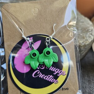 Lego Leaf Earrings