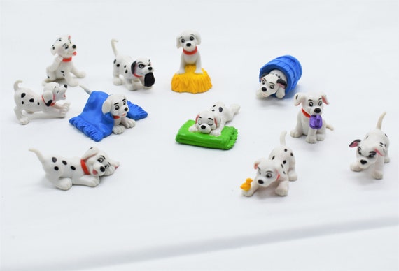Vintage 101 Dalmatians Figurines - Disney 90s Dalmatian Puppy PVC