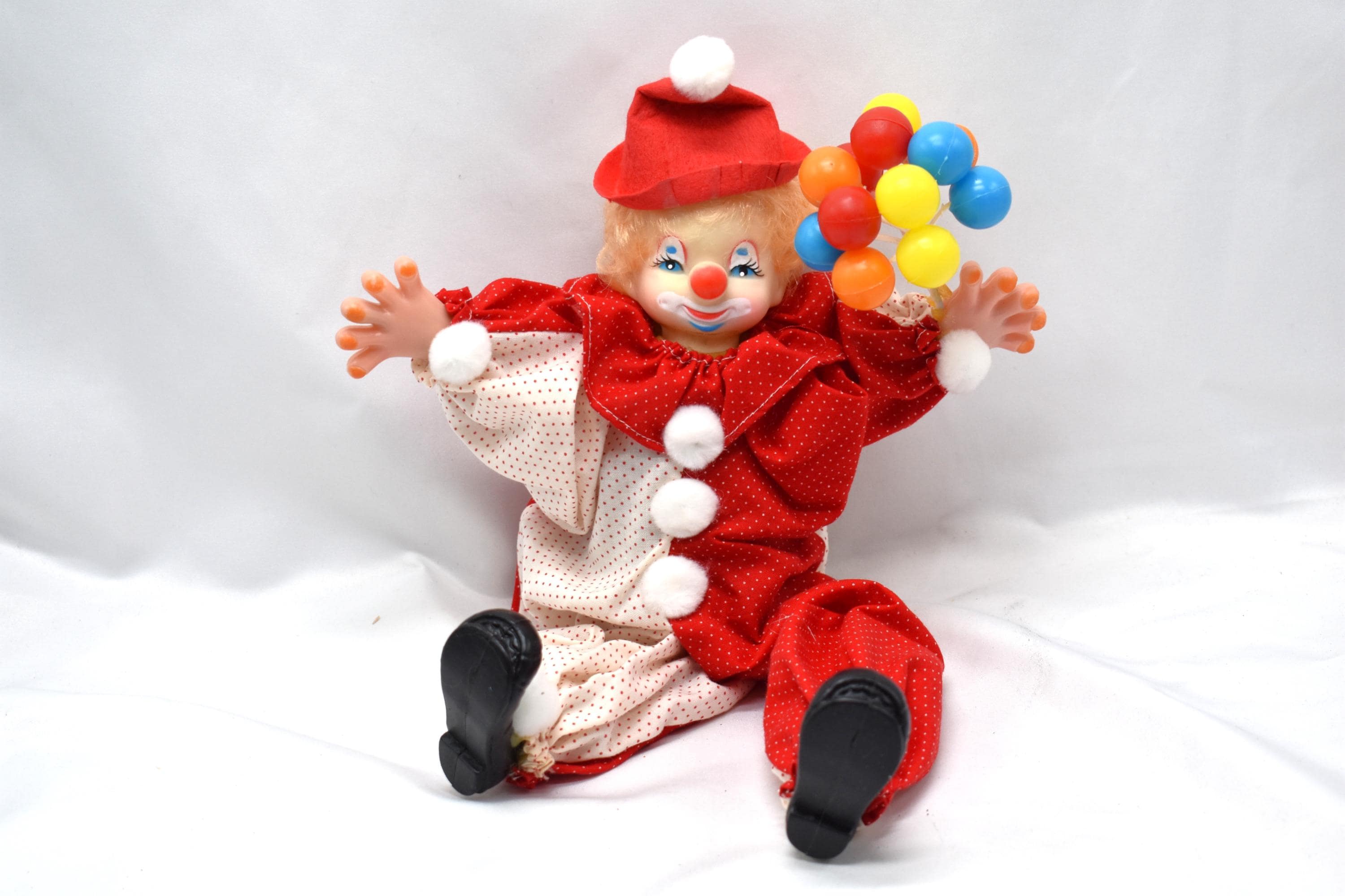 Vintage plush clown - Etsy 日本