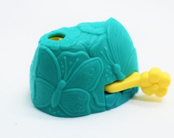 Vintage Sky Dancers LAUNCHER ONLY - 1990s McDonald’s Happy Meal Toy Collectible Teal and Yellow Skydancers Launcher