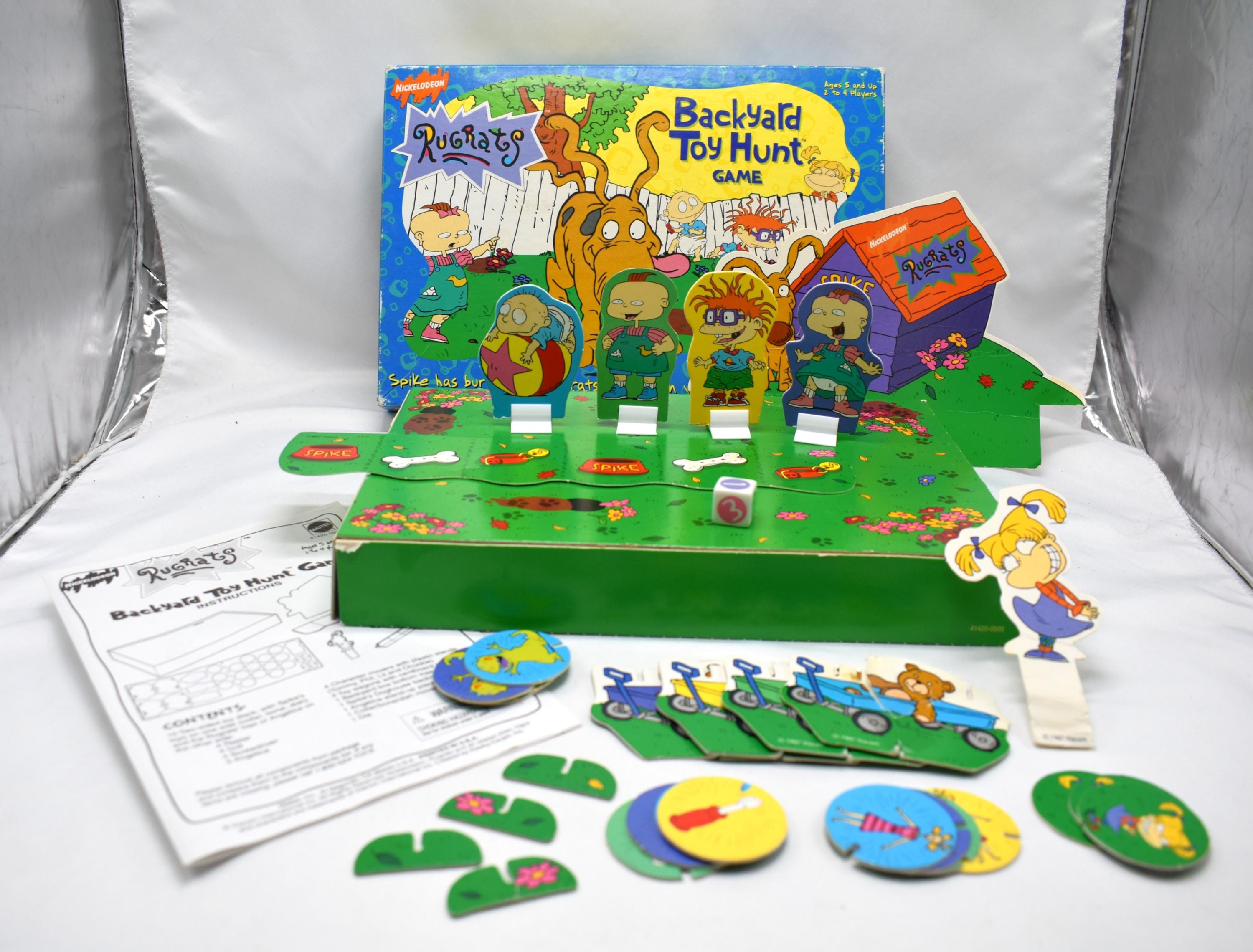 Vintage Rugrats Backyard Toy Hunt Game (nickelodeon, Mattel) - All