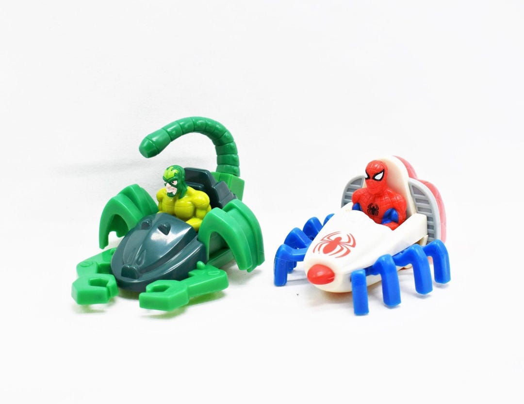 Vintage Spiderman Scorpion Pullback Racers (set of 2) - Marvel and