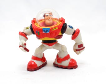 Vintage Red Buzz Lightyear Toy Story Figurine (Disney, 2002)