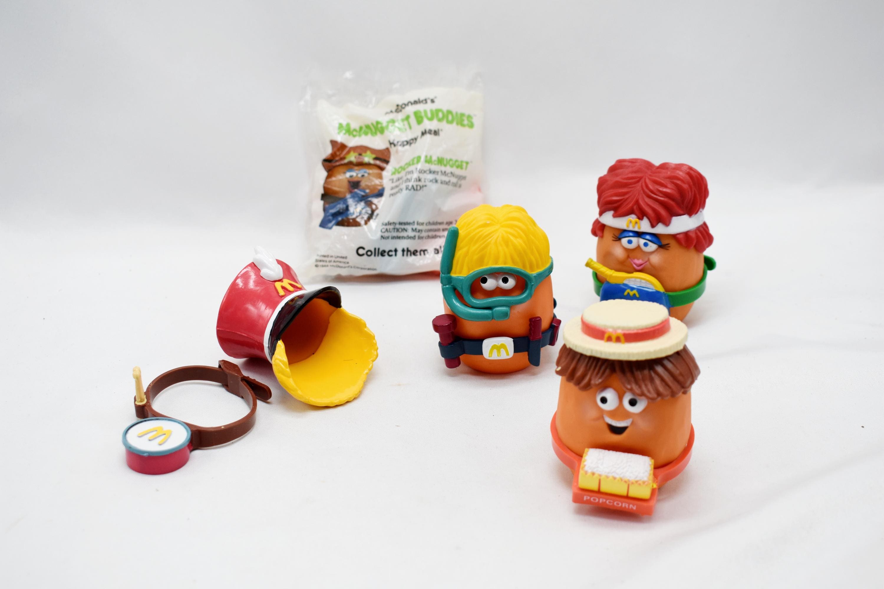 Vintage Mcnuggets Buddies (set of 4 Nuggets + 5 Outfits) - 1990s