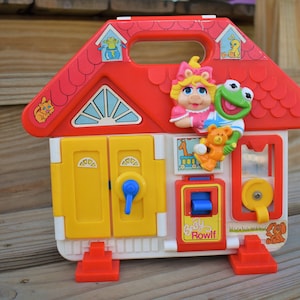 Vintage Muppet Babies Play House - Toy Gift - Muppets 1989 80s Decor for Home Play Room, Preschool, Daycare, Kid&#39;s Bedroom Decoration - Rare