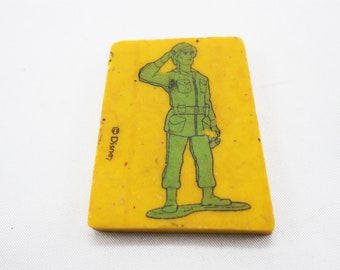 Vintage Toy Story Original Toy Soldier Eraser - RARE Collectible Disney Green Army Men Merch - 90s School Supplies