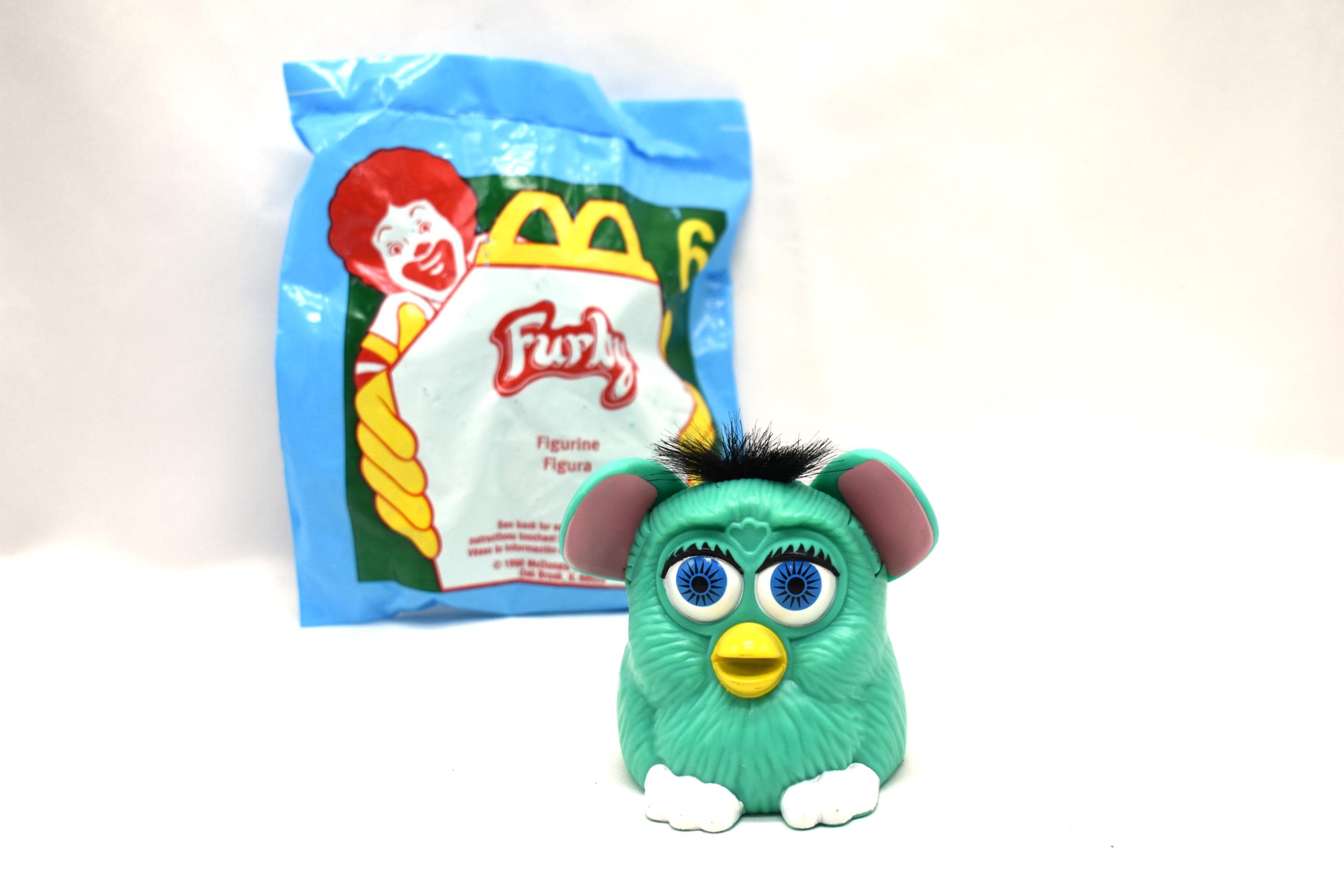 Vintage Furby Figurine (seafoam/teal/tiffany Blue-green, Black