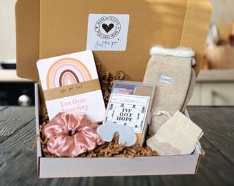 IVF Gifts Care Package Box, Infertile Care Gift, IVF positive affirm, IVF milestone card, gift box, ivf transfer day, ivf milestone card