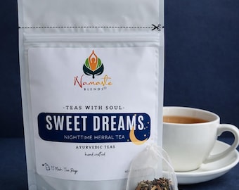 Sleep Tea Bags Bedtime Tea Caffeine Free Herbal Tea Night Tea Relaxing Tea Cozy Tea Gift Evening Tea Bags Herbal Tea Gift Self Care Wellness