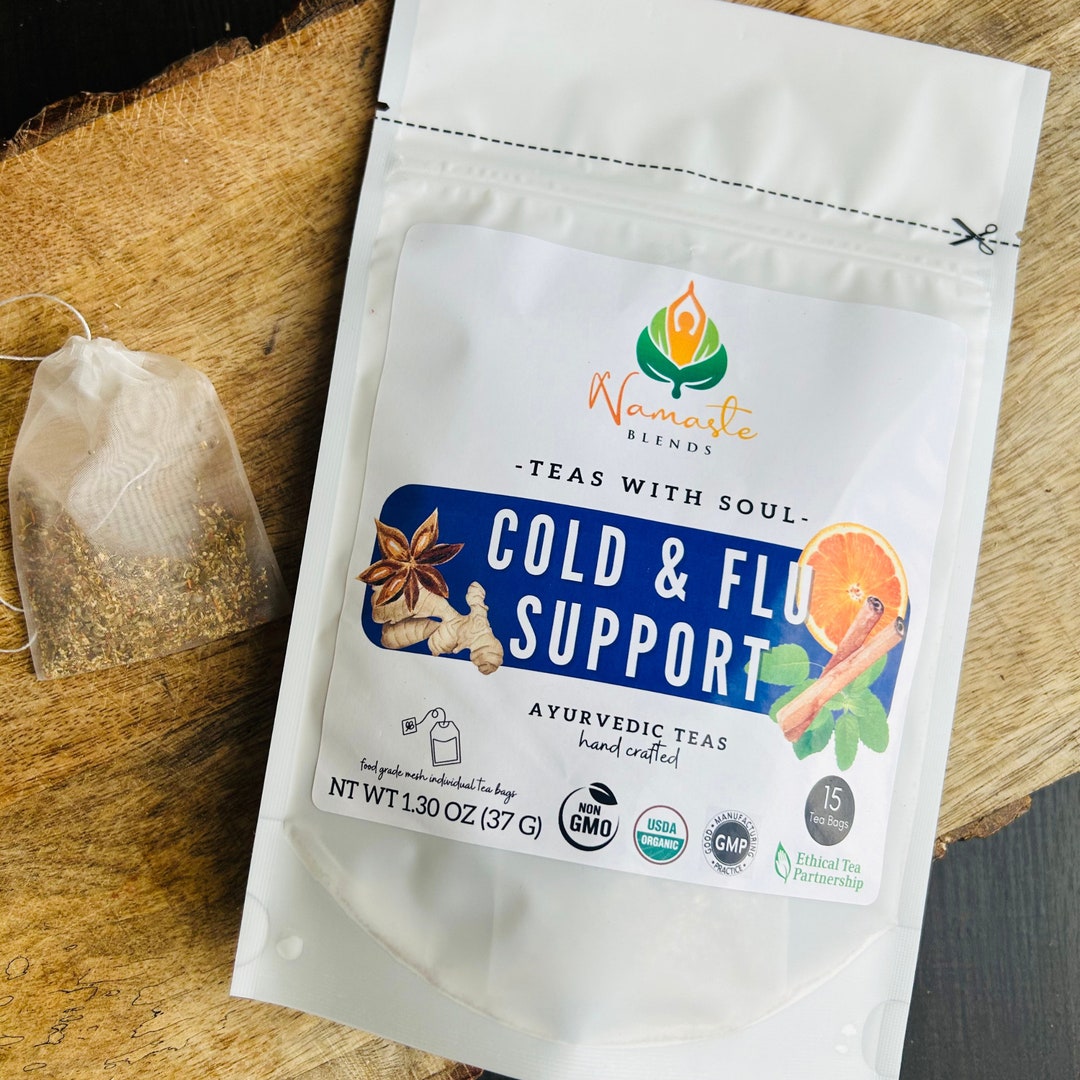 Cold Tea Bag Respiratory Support Natural Cold Remedy Sore Throat Remedy