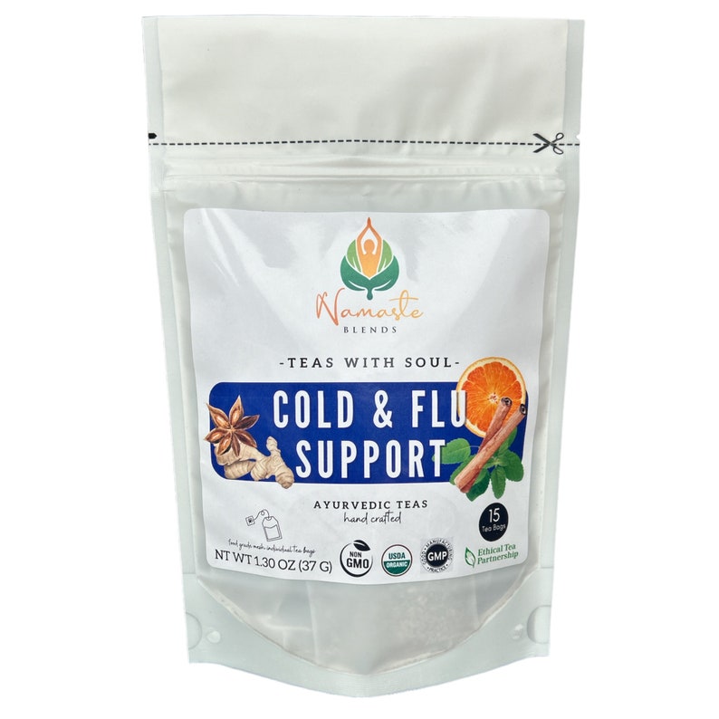 Cold Tea Bag Respiratory Support Natural Cold Remedy Sore Throat Remedy