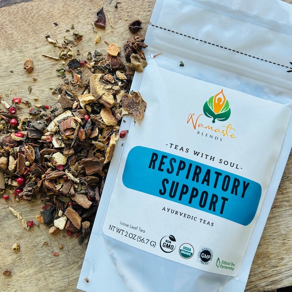 Cold Loose Leaf Tea Respiratory Support  Natural Cold Remedy Sore Throat Remedy Cold Relief Booster Tea Vegan Herbs Cold Season