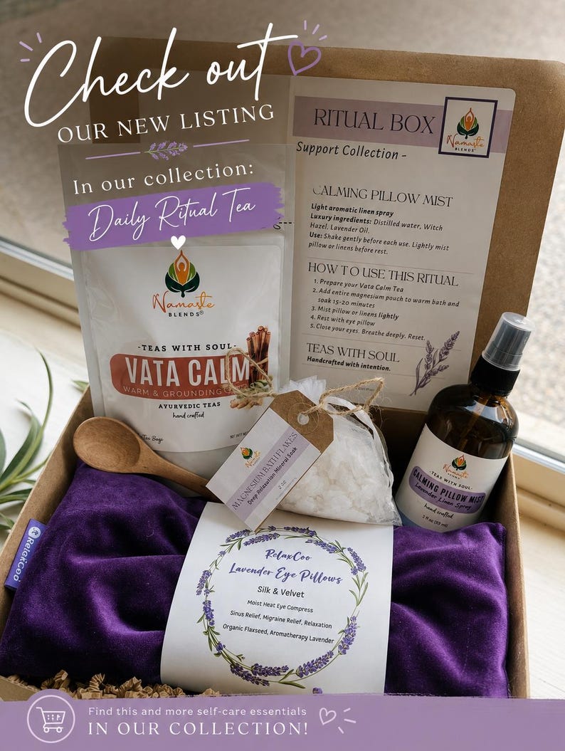 Luxury Tea Gift Box, Herbal Tea Gift Set, Self Care Gift Box, Spa Gift Basket, Relaxation Gift, Wellness Gift, Loose Leaf Tea, Tea Lover Gift, Cozy Gift Box, Ayurvedic Tea, Organic Herbal Tea, Mother’s Day Gift, Birthday Gift for Her, Thinking of You Gift, Get Well Soon Gift, Bridesmaid Gift, Christmas Gift, Tea Ritual, Mindful Living, Handmade Tea, Namaste Blends, Artisan Tea, Gift for Women, Relaxation Box, Care Package, Premium Tea Collection