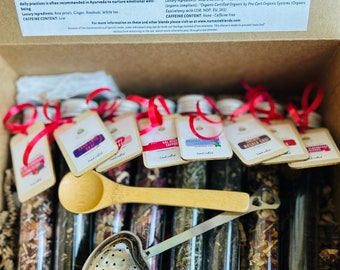 Self Care Gift Box for Women – Herbal Tea Gift Set, Relaxation & Wellness Gift, Tea Sampler