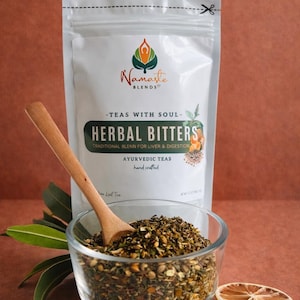 Herbal tea bags packaging with digestion balance blend, natural botanical tea bags, caffeine free herbal tea for daily ritual, cozy tea gift for self care and mindful tea moments