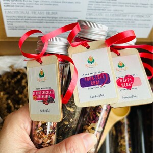 Valentine Sampler Gift Box Tea Gift Set Tea Box Sampler Tea Gift Gourmet Tea Gift Herbal Tea Gift Box Artisan Tea Gift Assortment Box Christmas gift Box
