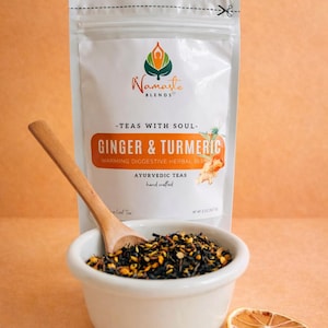 Herbal tea bags packaging with digestion balance blend, natural botanical tea bags, caffeine free herbal tea for daily ritual, cozy tea gift for self care and mindful tea moments