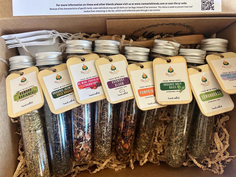 Loose Leaf Tea Gift Box Tea Gift Set Tea Box Loose Tea Sampler Tea Gift Gourmet Tea Gift Herbal Tea Gift Box Artisan Tea Gift Assortment Box