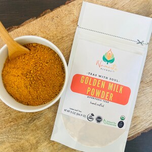 Organic Golden Milk Turmeric Latte: Handmade Ayurvedic Tea