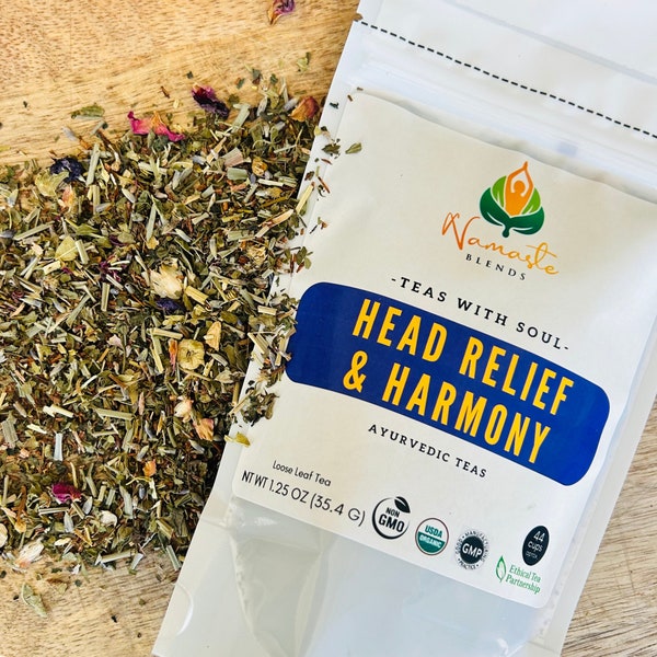 Head Support Tea Head Relief Herbal Tea Headache Relief Tension Relaxing Tea Stress Relief and Relaxation Ease Tension Supports Relaxation