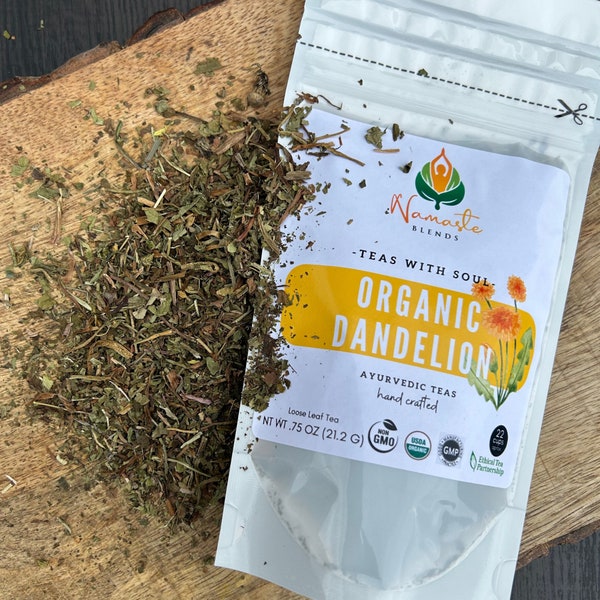 Organic Dandelion Tea Organic Dandelion Leaves Dandelion Loose Leaf Tea Organic Herbal Tea Detox Tea Organic Dandelion Detox Tea Detox Body