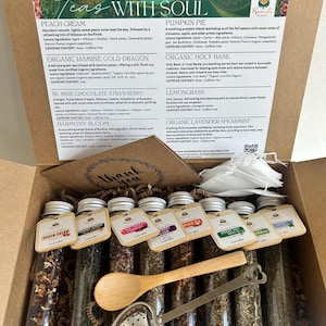 Loose Leaf Tea Gift Box Tea Gift Set Tea Box Loose Tea Sampler Tea Gift Gourmet Tea Gift Herbal Tea Gift Box Artisan Tea Gift Assortment Box