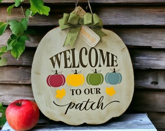 Farmhouse Fall Wall Decor, Harvest Sign, Autumn Wall Art, Welcome Sign