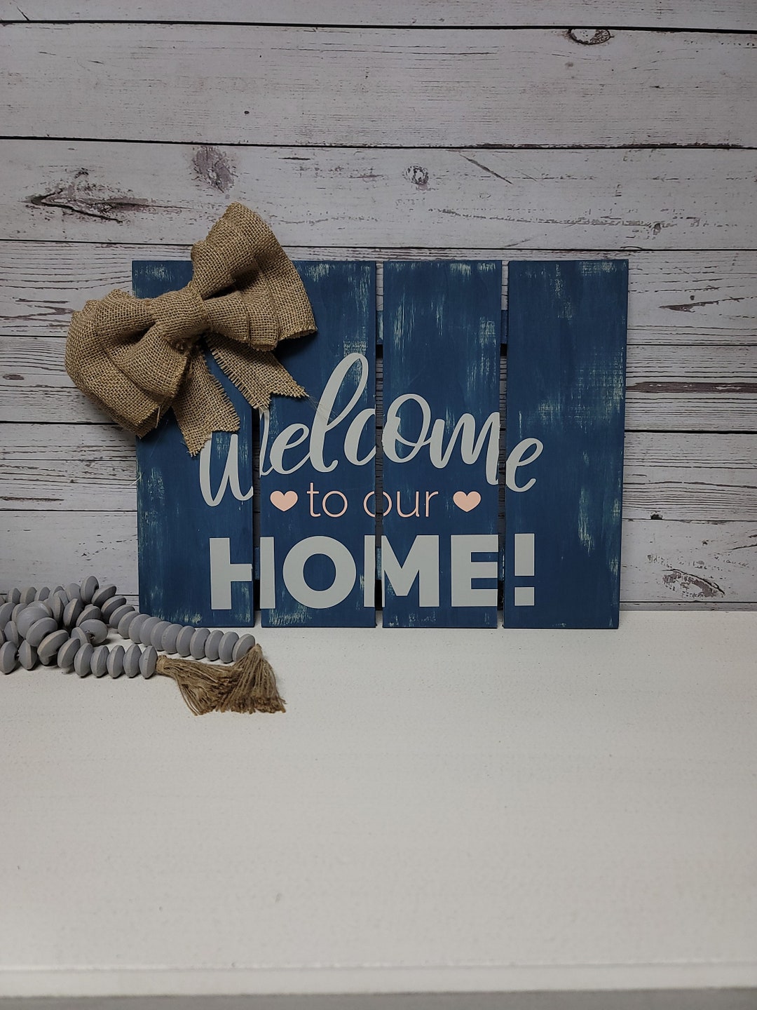 Welcome to Our Home, Wall Hanging, Welcome Sign, Rustic Sign, Rustic