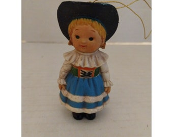 La chica alpina Bradford novedad adorno navideño 1985
