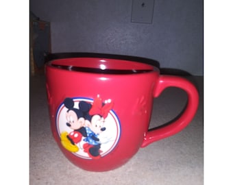 Disney Mickey & Minnie Mouse Red Coffee Mug Hallmark