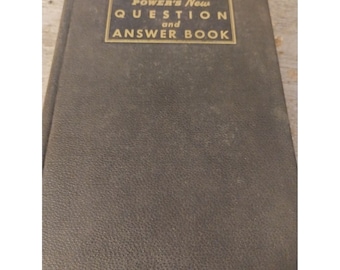 Power's New Question and Answer Book E.J. Tangerman 1938