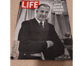 Life Magazine May 8 1970 Stern Voice of Spiro Agnew Silent Majority