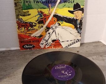 Hopalong Cassidy and the Two-legged Wolf 78 Record Bozo the Clown ...