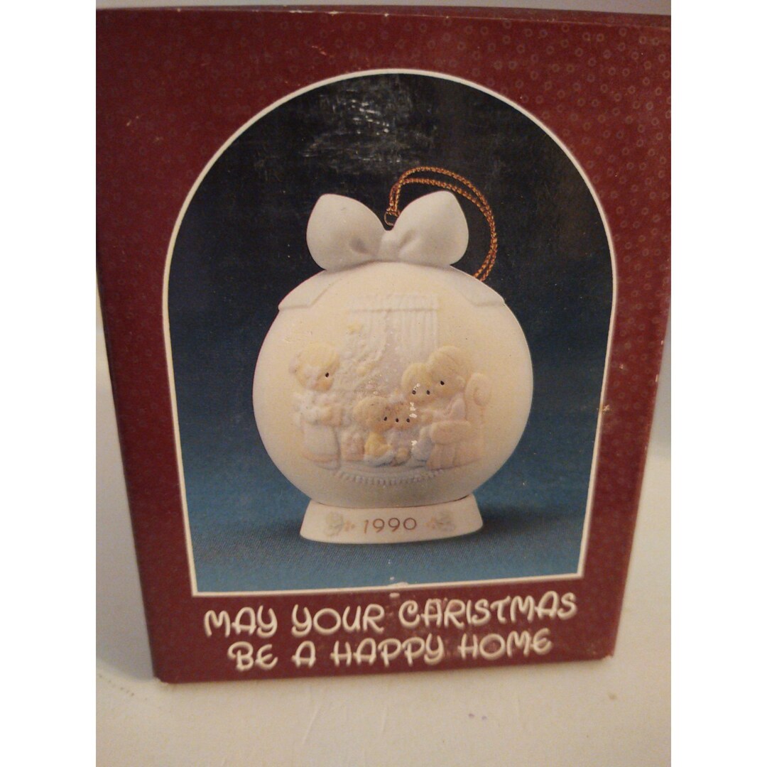 Precious Moments Ornament May Your Christmas Be A Happy Home Ball ...