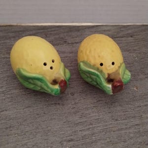 Lemon Shaped Salt Pepper Shakers Set SMI