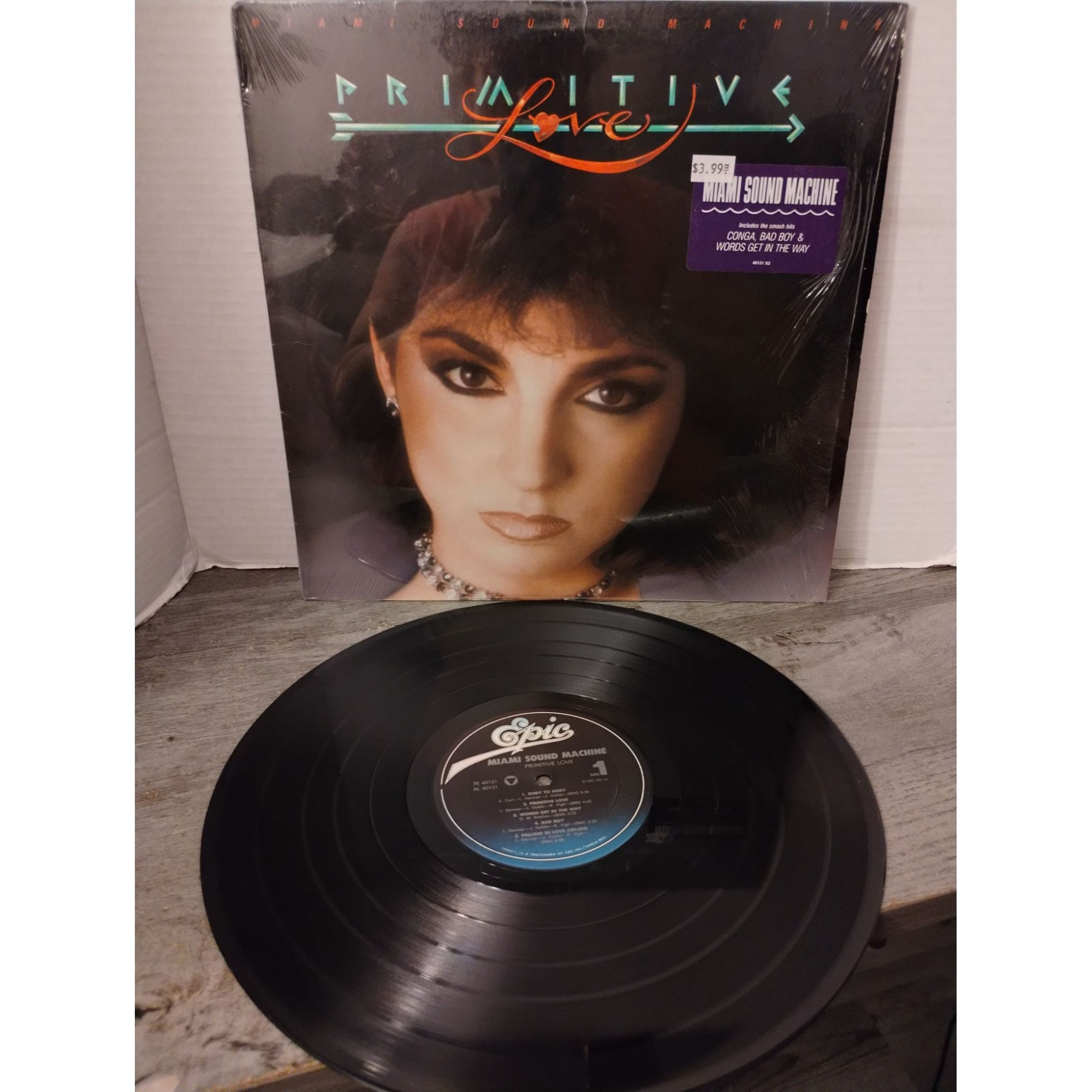 Miami Sound Machine Primitive Love LP Vinyl Record Album FE