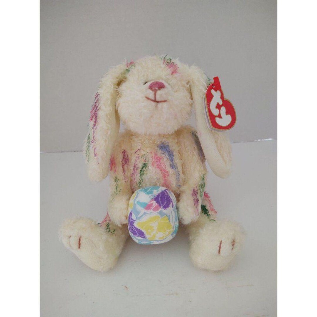 Georgia The Rabbit Georgia the Rabbit Classic Vintage TY Stuffed Plush Beanie Baby With ...