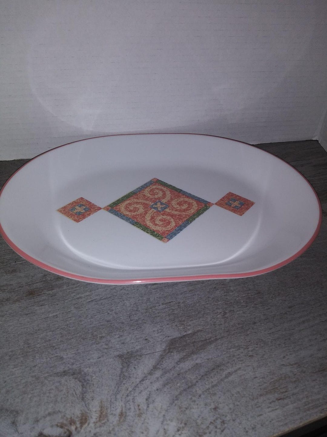 Corelle Sand Art Serving Platter 12 1/4