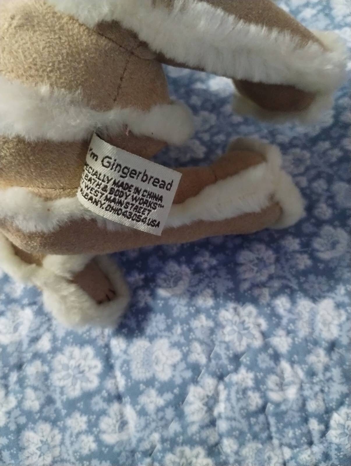 Bath & Body Works Plush HI I'M GINGERBREAD Teddy Bear 7